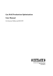 Gas Well Production Optimization User Manual
