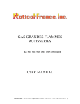 GAS GRANDES FLAMMES ROTISSERIES USER MANUAL