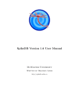 SpikeDB Version 1.6 User Manual