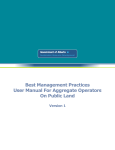 Best Management Practices User Manual for Aggregate Operators