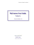 MyCourses Complete User Manual 1