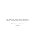 User Manual for the Windows Matlab Version of BACC (Bayesian