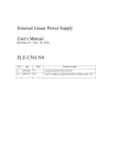 External Linear Power Supply User's Manual ELE-C58J-501