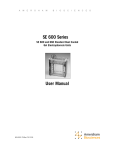 SE 600 Series User Manual