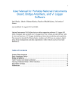 User Manual for Portable National Instruments Board, Bridge