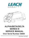 ALPHA/BETA/DELTA SERIES III SERVICE MANUAL