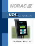 Spray Height Controller UC4+ SERVICE MANUAL 2012