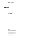 Tektronix 4000 Series Digital Phosphor Oscilloscopes Service Manual