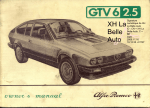 Owners manual (GB), 1983 - GTV6