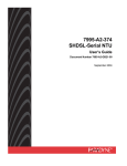 7995-A2-374 SHDSL-Serial NTU User's Guide