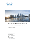 Cisco Desktop Administrator User Guide, Release 10.0