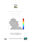 Geostatistical analysis tools Diva User's Guide