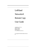LeftHand Networks® Remote Copy User Guide