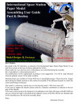 International Space Station Paper Model Assembling User Guide