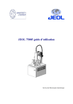 JEOL 7500F Quick User Guide