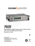 702T User Guide and Technical Information - Eric De Vos