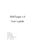 SIMTarget user's guide