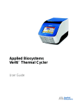 Applied Biosystems Veriti™ Thermal Cycler User Guide (PN 4375799)