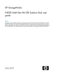 P4000 Multi-Site HA/DR Solution Pack user guide