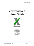 Vox Studio 3 User Guide