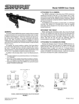 Shure A88SM User Guide