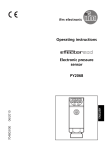 Operating instructions Electronic pressure sensor PY2068