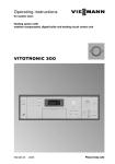 VITOTRONIC 300 Operating instructions