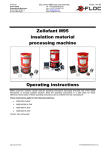 Zellofant M95 insulation material processing machine Operating