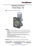 Operating instructions ATLAS Climber - 700