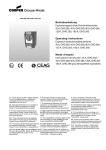 Betriebsanleitung Operating instructions Mode d'emploi