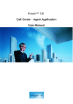 Forum™ 700 Call Center - Agent Application User Manual