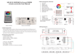 UB-2818 1009FAWi full touch RGBW remote controller User Manual