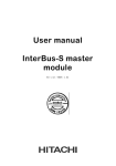 User manual InterBus-S master module