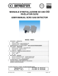 manuale d'installazione ed uso dei rivelatori scr2 user