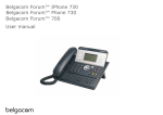 Belgacom Forum™ IPhone 730 Belgacom Forum ™ 700 User manual