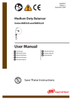 User Manual, Medium Duty Balancer, Series