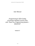 User Manual Programming & SCN-Coding of Emission Related