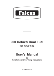 900 Deluxe Dual Fuel User's Manual