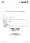 ARZ Z-Wave Roller Shutter User Manual FAKRO PP Sp. z o.o. ul