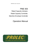 PME 500 Operators Manual