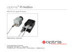 Operators manual optris PI NetBox - E2013-04-D