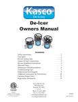 De-Icer Owners Manual