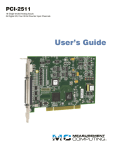 PCI-2511 User's Guide