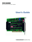 CIO-DAS08 User's Guide - from Measurement Computing