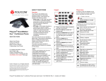 Polycom SoundStation Duo Conference Phone Quick User Guide