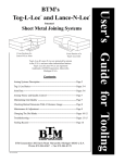 User's Guide for Tooling