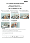 User's Guide For Label Applicator APN10-30