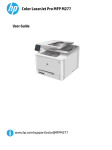 HP Color LaserJet Pro MFP M277 user guide