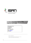 Transitory Registration Agency (TRA) Registrant User Guide