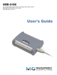 USB-3102 User's Guide - from Measurement Computing